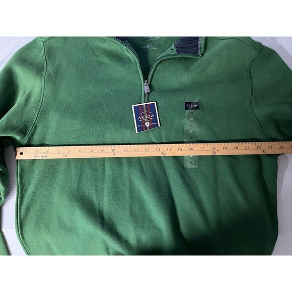 Men's Arrow XL LS 1/4 Zip Pullover Blue Sweater  (Lot Of 2)‎ 1 NWT  Blue/Green - Picture 11 of 14